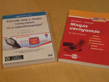 Magas vérnyomás tanácsadó könyv és mozgásprogramot tartalmazó DVD